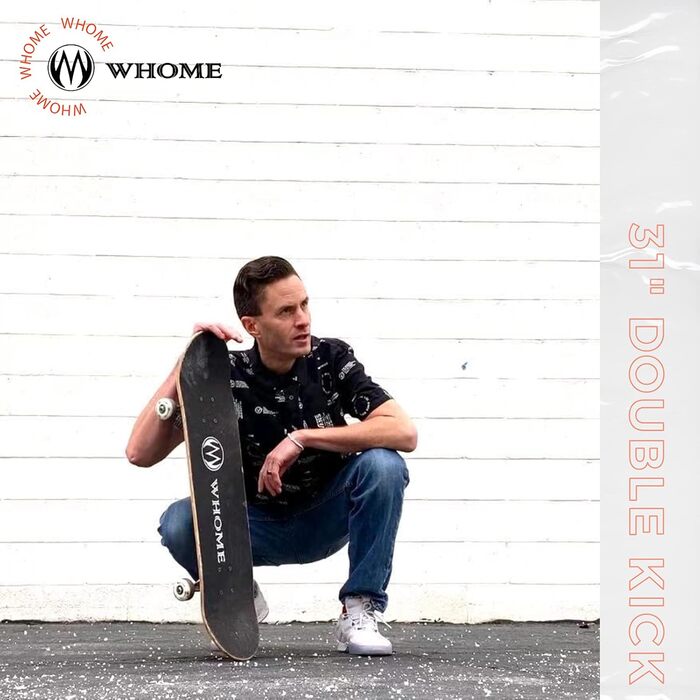 Скейтборд WHOME Pro 31x8 дюймів для дорослих і дітей, алпійський клен, ABEC-9, з T-Tool, фіолетовий, для початківців і профі