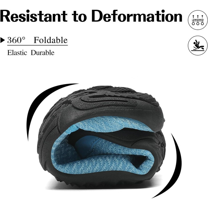 Шкарпетки-капці для плавання Mishansha: швидко сохнуть, неслизькі, для відпочинку на пляжі, розмір 36-46, блакитний