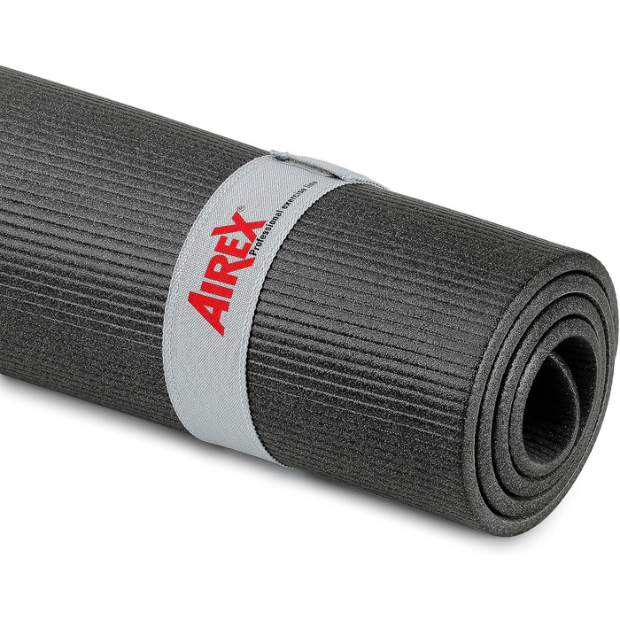 Гімнастичний килимок AIREX Fitline 180 з отворами, 180х60х1 см, сірий