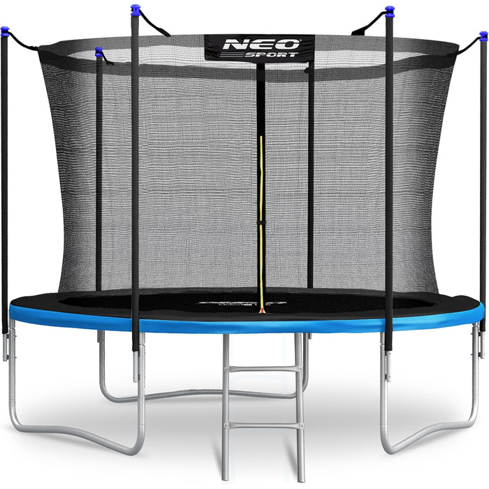 Трамплін Neo-Sport Outdoor для дітей з захисним сіткою та сходами, 312 см (10 футів)