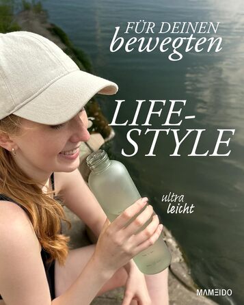 Фляга для води MAMEIDO 1 л з позначкою часу, для спорту, фітнесу, офісу, BPA free, колір Desert Sage Gold