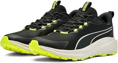 Кросівки Puma Skyrocket Lite Trail для бігу по вулицях (38.5 EU, Puma Black Feather Gray Yellow Alert)