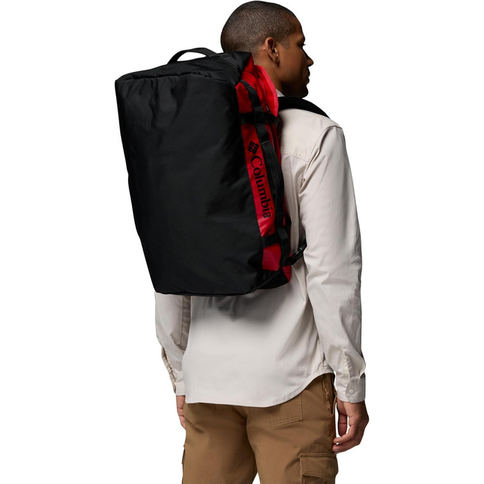 Унісекс сумка-дафл Columbia Landroamer 40L для подорожей та спорту, Mountain Red/Black