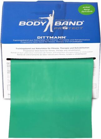 Гімнастична стрічка Dittmann Medium, зелена, сильний опір