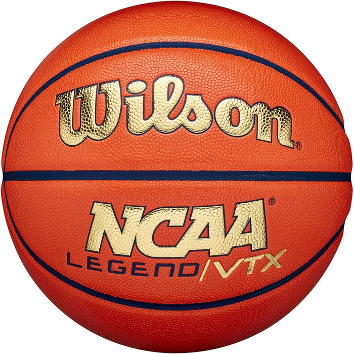 Баскетбольний м'яч Wilson NCAA Legend №7, помаранчево-золотий, для дорослих, універсальний