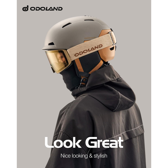 Шолом гірськолижний/сноубордичний Odoland, унісекс, кавовий, M (55-59 см)