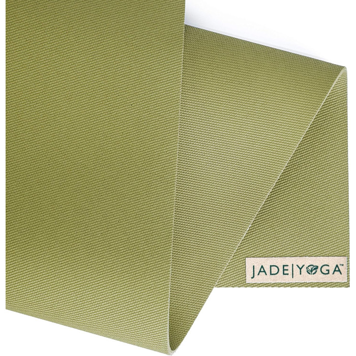 Йога-мат Jade Yoga Harmony, оливковий, нековзкий, для фітнесу та йоги