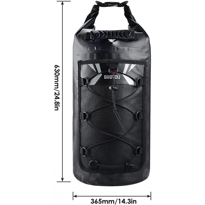 BROTOU Сумка-мішок Dry Bag 20L, водонепроникна, для каякінгу, риболовлі, плавання та водних видів спорту