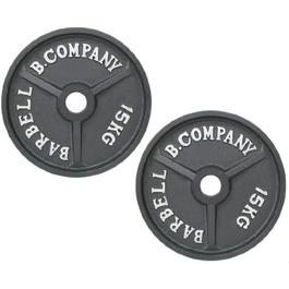 Диски для штанги Bad Company Profi Olympia 15 кг, 50/51 мм, чавунні, набір 2 шт.