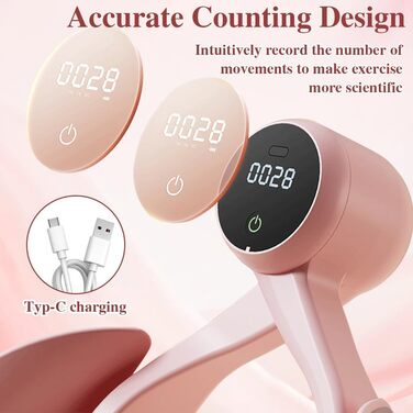 Тренування тазового дна: пристрій для жінок та чоловіків, тренування м'язів стегон та тазу, тренажер для ніг вдома, рожевий