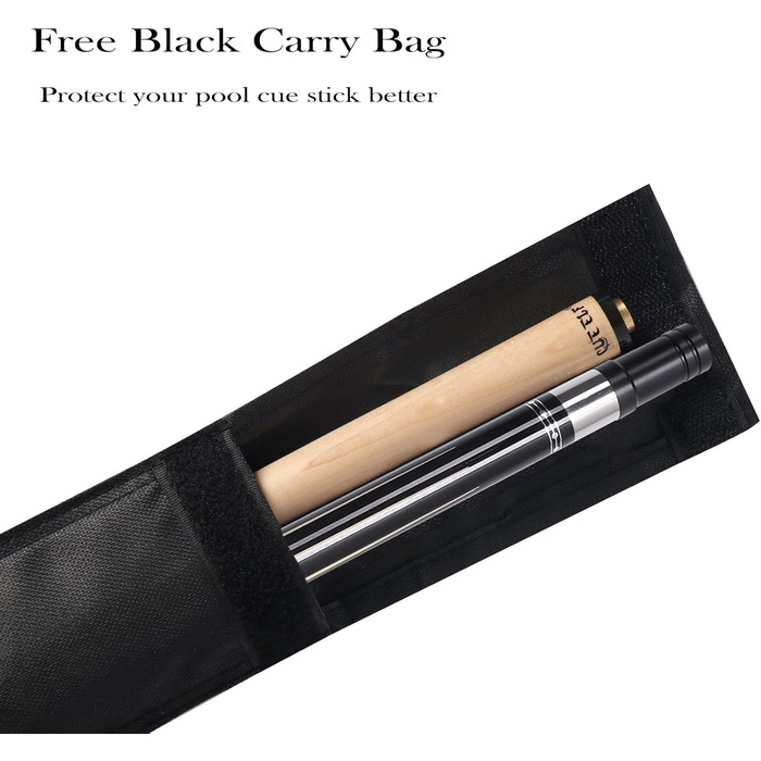 Кю (біліардний кий) CUEELF 147.3 см, Ахор, блакитний/червоний - для більярду