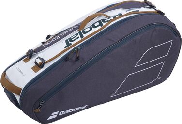 Сумка для тенісних ракеток Babolat Pure x6 Wimbledon (біло-сіра) - Органайзер для 6 ракеток