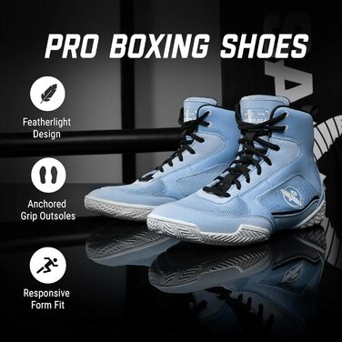 Боксерські рукавички Hayabusa Pro - Синій, Розмір 41 EU (44/45 EU)