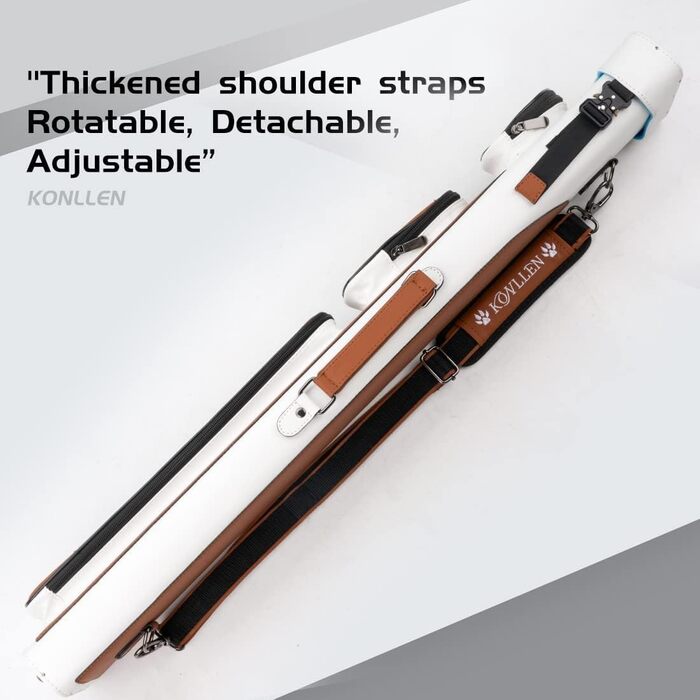 Чохол для більярдних куль KONLLEN, ручної роботи, 6 відділень, 2 кийки, 4 аксесуари, 6 кольорів, коричневий