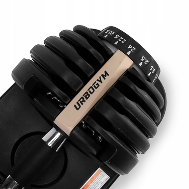 Регульовані гумовані гантелі Urbogym 1 x 24 кг