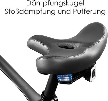 Зручний велосипедний сідло Midgard з дихаючим матеріалом, широке та з м'якою підкладкою для жінок та чоловіків, з вирізом O-Zone