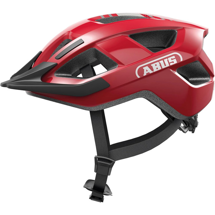 Велосипедний шолом ABUS Aduro 3.0 для міста та спорту, стильний, для чоловіків і жінок, розмір L (58-62 см), червоний