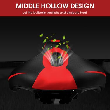 Зручний чоловічий велосипедний сідло з гелевою подушкою: ергономічний дизайн для комфортної їзди на будь-якому велосипеді (Rennrad, MTB, Trekking Bike)