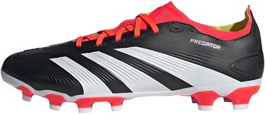 Футбольні бутси Adidas Predator League для твердого поля, унісекс, чорний/білий/червоний, розмір 36 2/3 EU