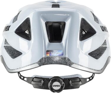 Велошолом Uvex Active для жінок і чоловіків, регульований, з можливістю LED-підсвітки, хмарно-сріблястий, розмір 56-60 см
