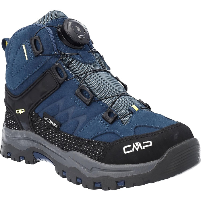 Дитячі трекінгові черевики CMP Kiruna MID FITGO WP Blue Ink-Yellow 40 EU