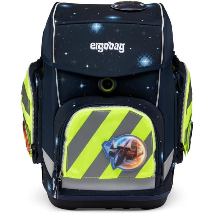 Комплект безпеки ergobag з відбивачами для рюкзаків pack, cubo, cubo light (жовтий, 3 шт, універсальний розмір, після липня 2019)