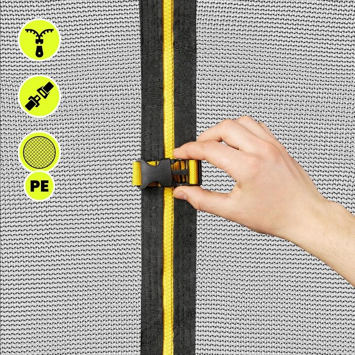 Батут гірчатий Hypermotion Outdoor для дітей 244/305/366/430/487 см - швидковисихаючий, водостійкий, Ø 366 см