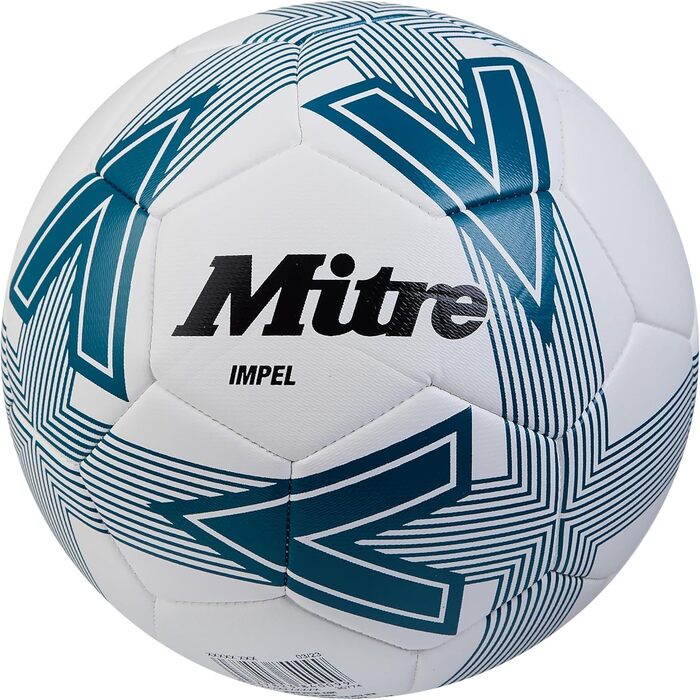 М'яч для футболу Mitre Impel L30P White/Pitch Green/Black - професійний, зносостійкий, без насоса