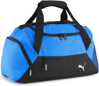 Спортивна сумка Puma teamGOAL S, універсальна, електрик синя з лимонним, чорна