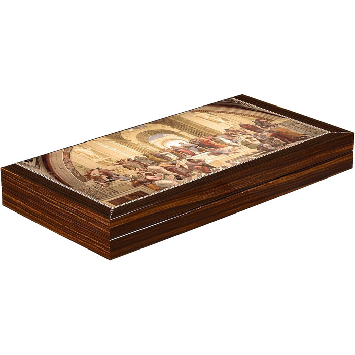 Набір настільної гри PrimoLiving Deluxe Backgammon з дерева Planton S, 28,5 x 28 см