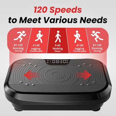 Платформа для вібраційного тренування MOMODA 2026 - для схуднення та спалювання жиру, 120 рівнів швидкості, для жінок та чоловіків