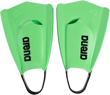 Плавальні ласти ARENA Powerfin Pro II для дорослих, короткі силіконові ласти для басейну, розмір 42-43, зелені