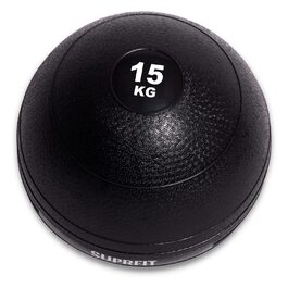 Сламбол Suprfit - медичний м'яч для силових тренувань, 15 кг. Без відскоку, з неслизькою PVC поверхнею. Ідеально для крос-тренінгу та фітнесу.