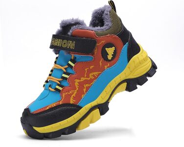 Дитячі зимові черевики Kinder Outdoor - теплі, взуття для прогулянок, трекінгу та гори, для хлопчиків та дівчаток, розмір 40 EU, помаранчеві