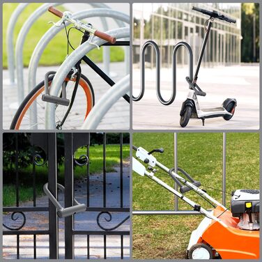 Надійне велозамкне Sportneer: 17 мм, з 1,5 м кабелем для гірського, шосе, електровелосипеда та складаного велосипеда