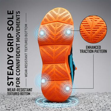 Чоловічі та жіночі спортивні кросівки для бігу Turnschuhe G133 Schwarz Orange. Дихаючі, легкі, з амортизацією для фітнесу та занять спортом.