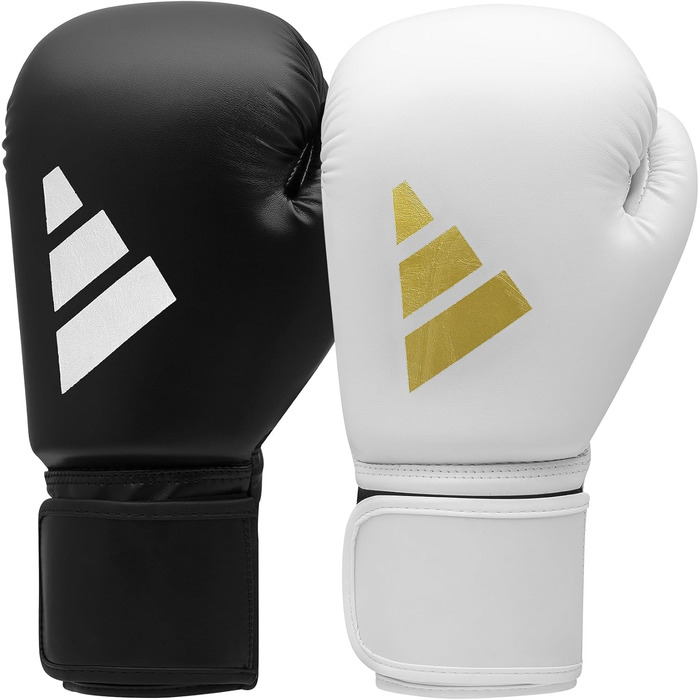 Боксерські рукавички Adidas Speed 50, 10 oz, білі/золоті, для дорослих
