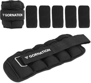 Універсальні регульовані обважнювачі для гомілок GORNATION 1 кг, пара – для тренування сили, балансу, фітнесу та витривалості, підходять для рук і ніг