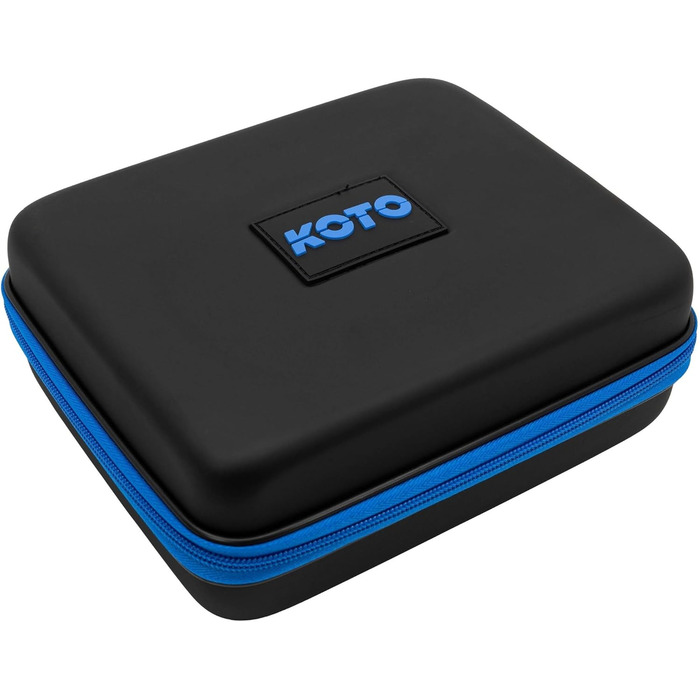 Дартс кейс KOTO EVA Large Blue з логотипом, футляр для дротиків з блискавкою, жорсткий чохол для зберігання і транспортування дротиків