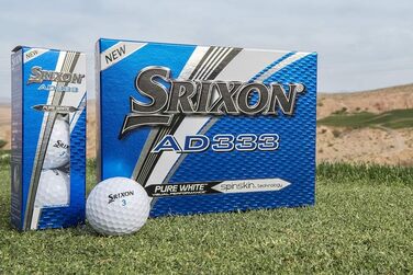 М'ячі для гольфу Srixon AD333, 12 шт, версія 2017/18