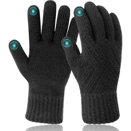 Жіночі зимові рукавички Migliore Wear Thinsulate, теплі сенсорні рукавички для спорту, велоспорту, риболовлі, L-XL, чорні