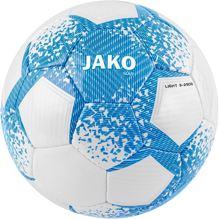 Футбольний м'яч JAKO Lightball Glaze 4, білий/хакі/неон-зелений