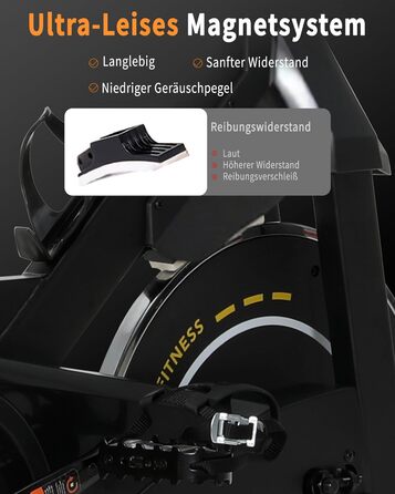 Велотренажер ISE з LCD-дисплеєм та монітором серцевого ритму для дому. Ергометр, фітнес-велосипед, велотренажер з підставкою та регульованим опором
