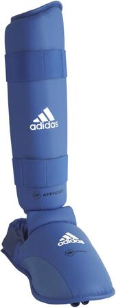 Захисники гомілки та підйому стопи adidas для карате, сині, розмір M, 2 шт.