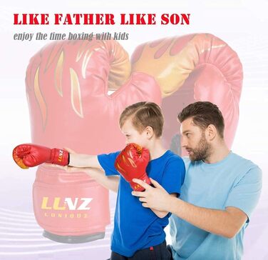 Боксерські рукавички для дітей Kinder від 3 до 16 років, 6OZ/8OZ для MMA, муай-тай, кікбоксингу та тренувань з мішком (8OZ, червоні)