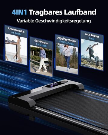 Walking Pad: Компактний електричний біговий тренажер для дому та офісу. Тиха та портативна міні-доріжка для ходьби. Walking Pad