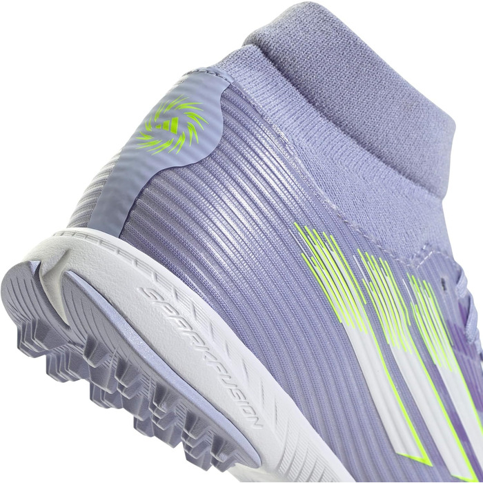 Жіночі футбольні бутси adidas F50 SPARKFUSION League Mid Turf 39 1/3 EU, фіолетовий, лимонний, пурпурний кольори