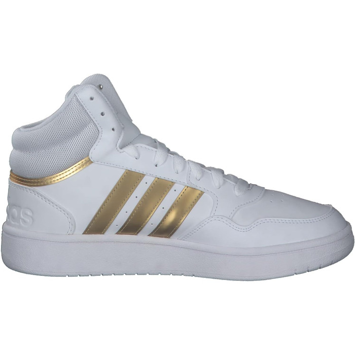 Кросівки Adidas Hoops 3.0 Mid Lifestyle - жіночі, класичні, білі, сірі, розмір 36 2/3 EU