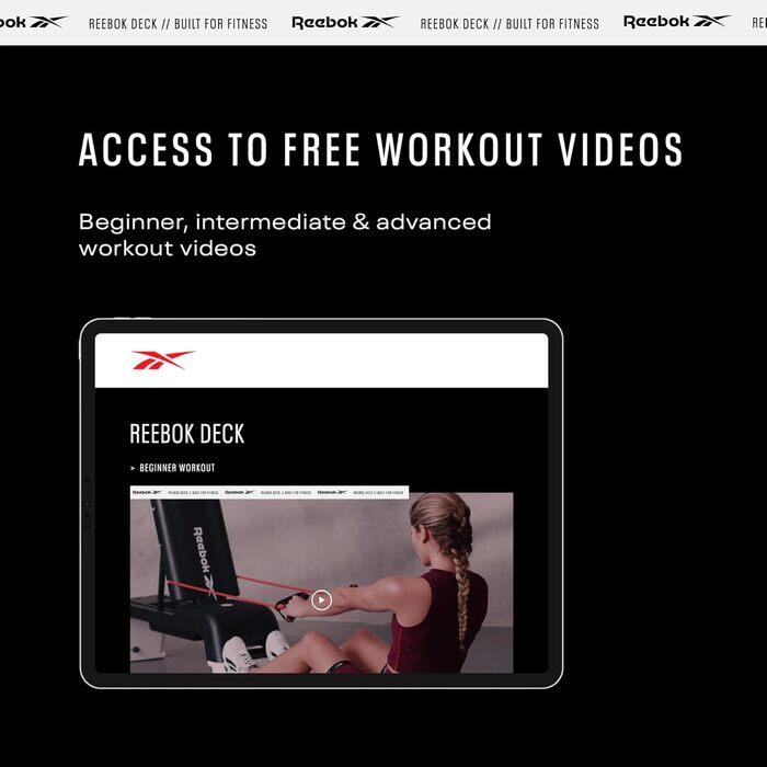 Фітнес-платформа Reebok Deck 2021, біла, універсальна для тренувань
