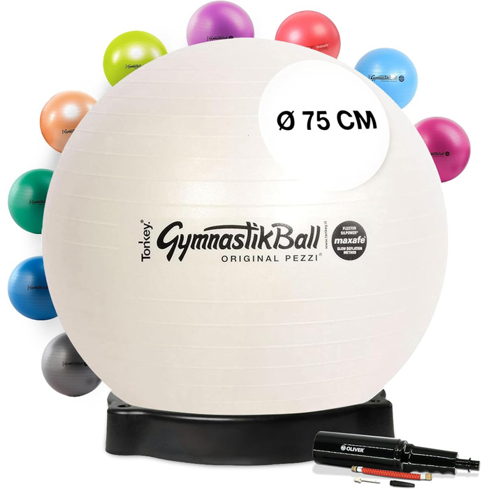 Фітбол Pezziball MAXAFE 42-75 см з підставкою та насосом